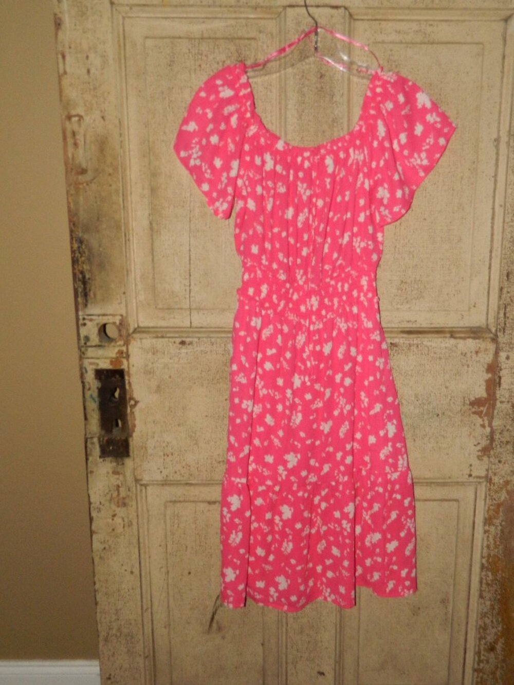 Sienna Sky Off Shoulder Midi Floral Dress Sz M (DD-40)